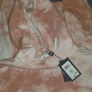 Large light pink tie dye sweater!
